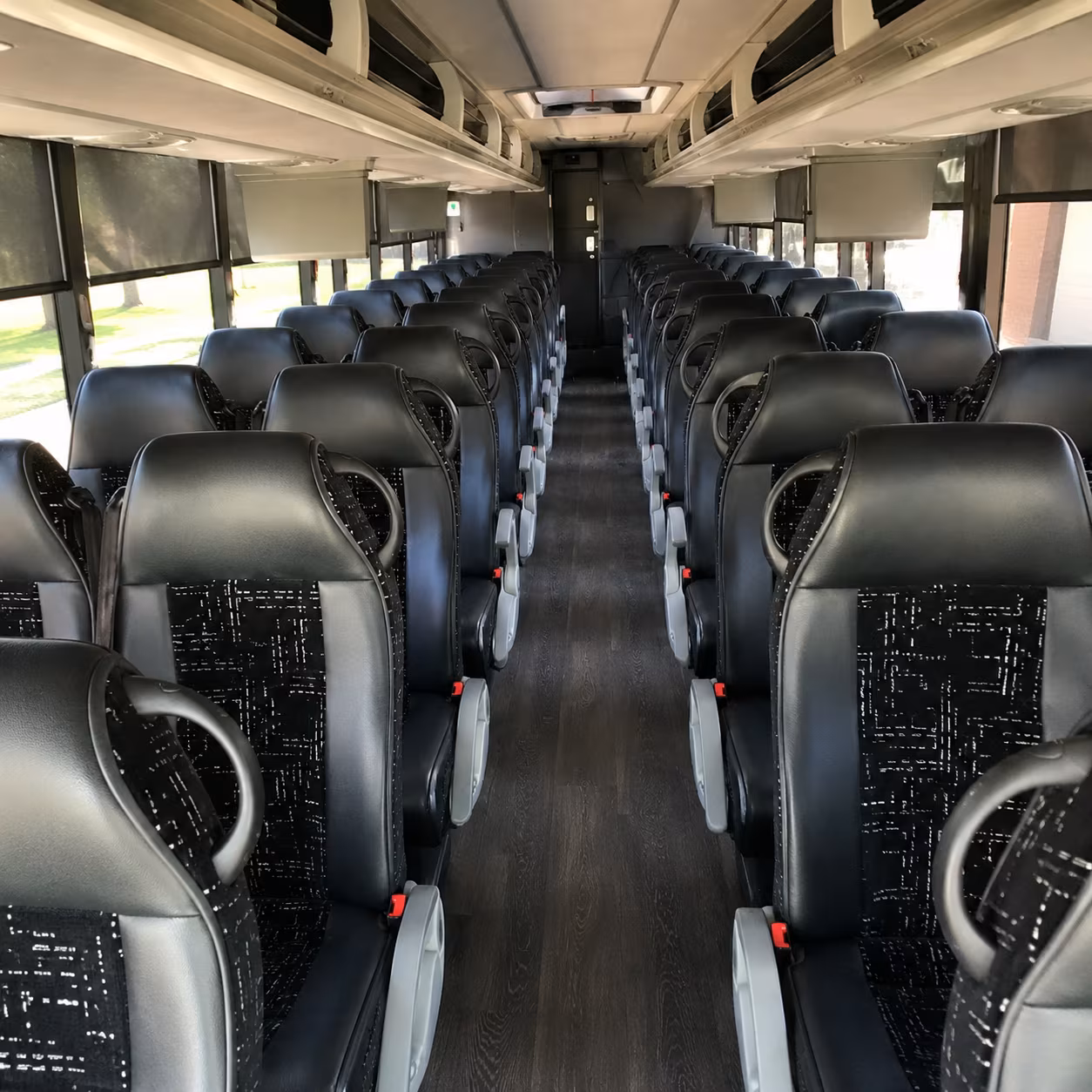 amarillo charter bus rental interior